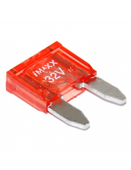 Fusible clavijas planas mini 10a - rojo - 25 pzas
