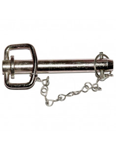 Bulón de enganche con pasador y cadena ø 19 mm - longitud 159 mm