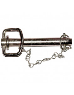 Bulón de enganche con pasador y cadena ø 22 mm - l 162 mm