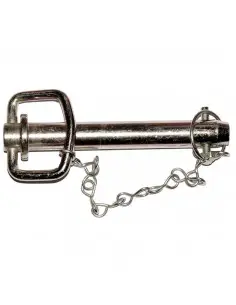 Bulón de enganche con pasador y cadena ø 22 mm - l 162 mm