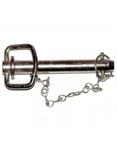 Bulón de enganche con pasador y cadena ø 25 mm - l 162 mm