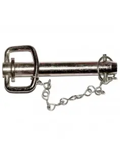 Bulón de enganche con pasador y cadena ø 25 mm - l 162 mm