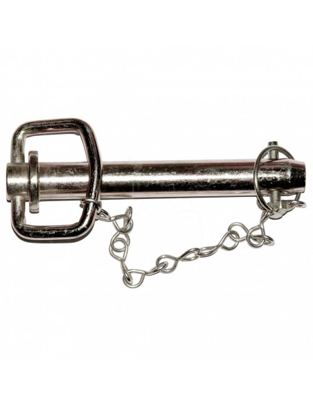 Bulón de enganche con pasador y cadena ø 25 mm - l 162 mm