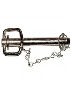 Bulón de enganche con pasador y cadena ø 32 mm - l 187 mm