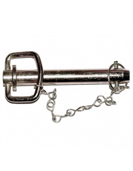 Bulón de enganche con pasador y cadena ø 32 mm - l 187 mm