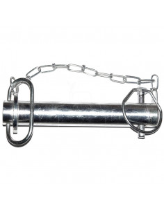 Bulón de enganche con pasador y cadena ø 28 mm - l 187 mm