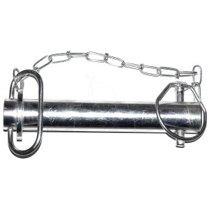 Bulón de enganche con pasador y cadena ø 28 mm - l 187 mm