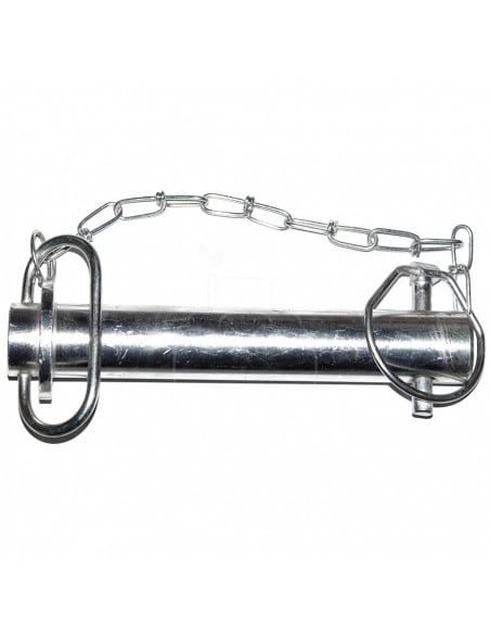 Bulón de enganche con pasador y cadena ø 28 mm - l 187 mm