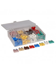 Paquete de fusibles est. clavijas planas 2a -  30a - 80 pzas