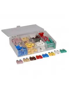 Paquete de fusibles est. clavijas planas 2a -  30a - 80 pzas