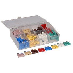 Paquete de fusibles est. clavijas planas 2a -  30a - 80 pzas