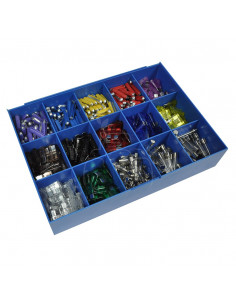 Paquete de fusibles steatite y de cristal 450 pzas