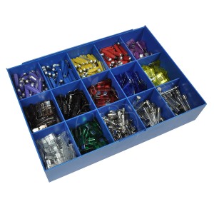 Paquete de fusibles steatite y de cristal 450 pzas