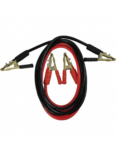 Juego de cables de arranque - pinzas de latón 25 mm2 - 500 a - l 3 m