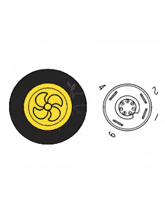 Botón pulsador interruptor del ventilador