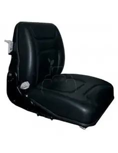 Asiento suspensión mecánica - piel sintética color negro