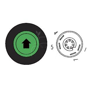 Botón pulsador interruptor de elevación hidráulica