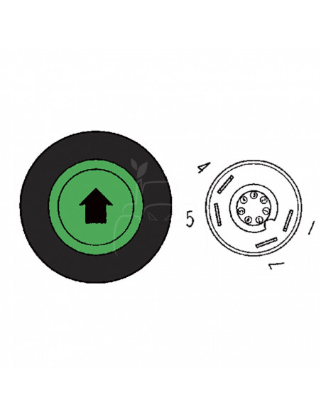 Botón pulsador interruptor de elevación hidráulica