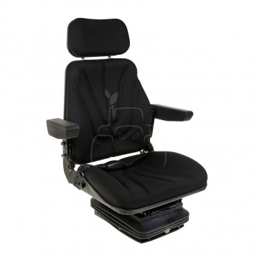 Asiento neumático color negro - tela