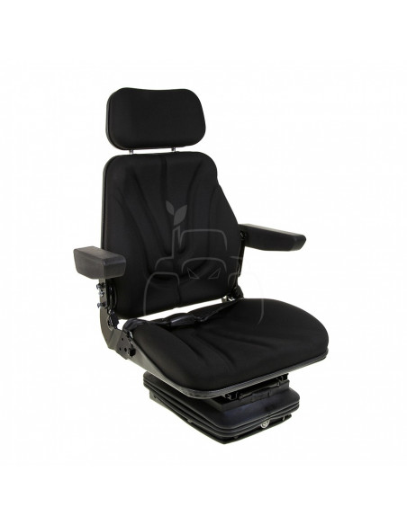 Asiento neumático color negro - tela