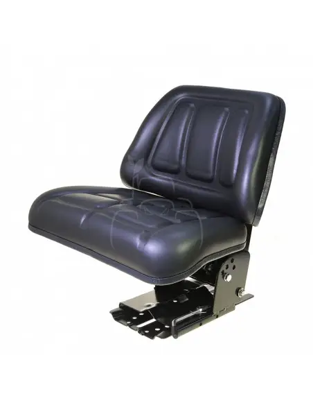 Asiento suspensión mecánica - piel sintética color negro