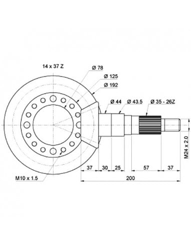 Grupo cónico z14/37