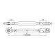 Conjunto caja de nivelación l 510/630 mm - ø 22 x 25 mm