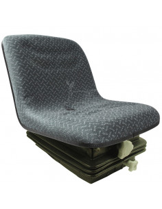 Asiento suspensión mecánica - tela color azul