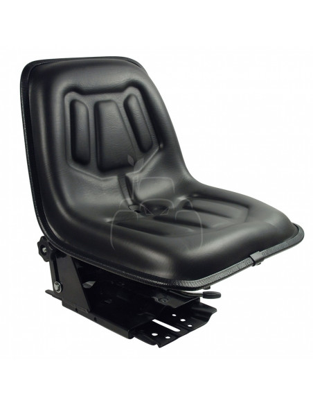 Asiento suspensión mecánica - piel sintética color negro