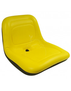 Asiento piel sintética color amarillo
