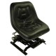 Asiento suspensión mecánica - piel sintética color negro