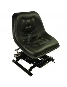 Asiento suspensión mecánica - piel sintética color negro
