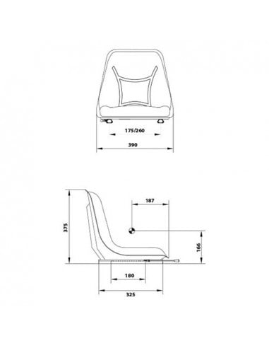Asiento pvc - rm002460 - viñero