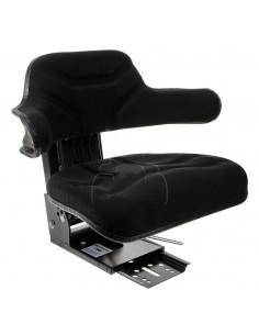 Asiento suspensión mecánica - tejido color negro