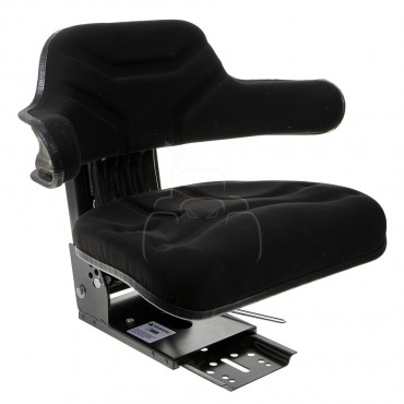 Asiento suspensión mecánica - tejido color negro