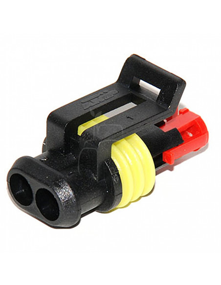 Conector macho superseal 1,5 mm para terminal hembra - 2 polos