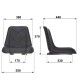 Asiento tapizado piel sintética