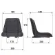 Asiento tapizado piel sintética