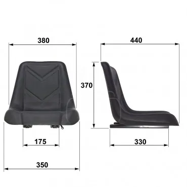 Asiento tapizado piel sintética Asiento tapizado piel sintética