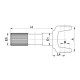 Semi eje exterior - l 204.5 mm