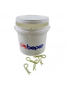 Pasadores en ''r'' ø 5 x 106 mm - cubo - ( 100 pzas )