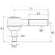 Rotula de dirección m30 x 2.0