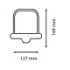 Luz giratoria led 12-24 v - 12x3 w - varilla corta fija