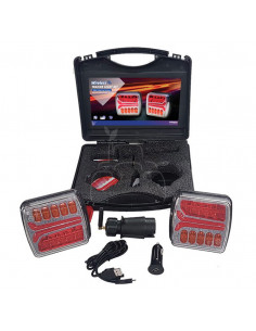 Kit de luces de remolque led magneticas inalambricas magnetico - wifi - 12v