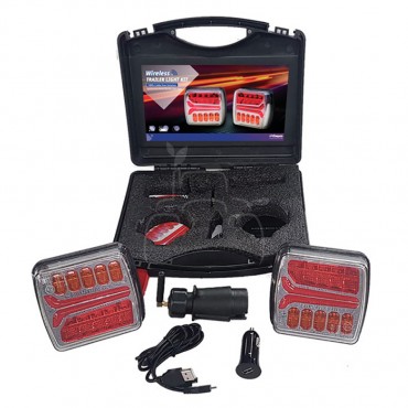 Kit de luces de remolque led magneticas inalambricas magnetico - wifi - 12v