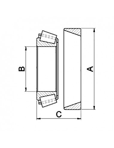 Rodamiento interior - ø 34.85 x 65.08 x 18.6 mm