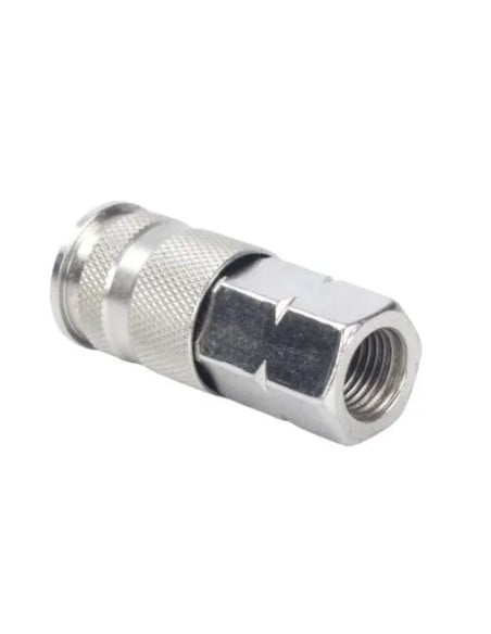 Enchufe rápido aire hembra y racord giratorio c/muelle tubo 8x10