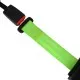 Cinturón de seguridad 2 puntos retráctil enrollable verde fluor