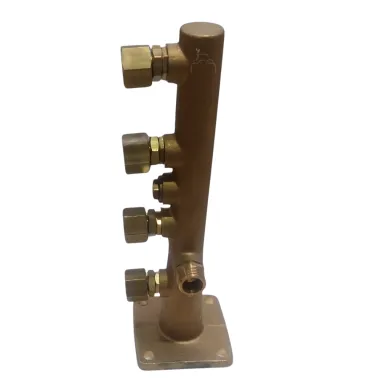 Columna latón 4 salidas para pulverizadores fumigación