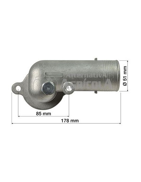 Termostato con carcasa Ø 51 mm Massey Ferguson 4225397M1